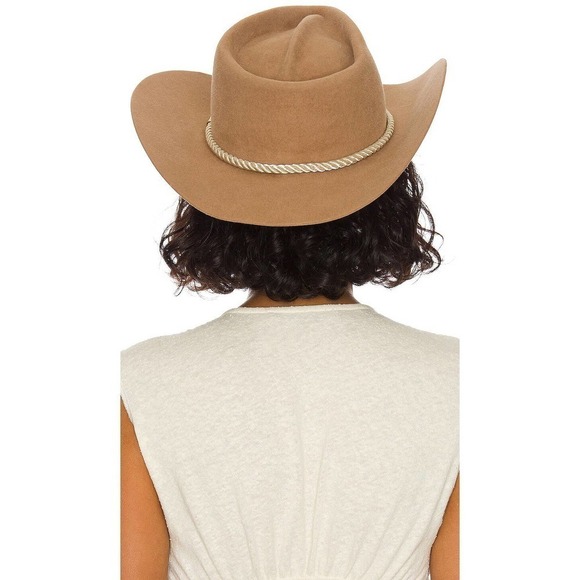 Gladys Tamez Millinery Alex Hat  in Camel Women's Size M NWT - Picture 2 of 10